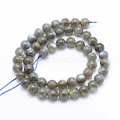 Природные лабрадорита бисер нитей G-P336-19-8mm