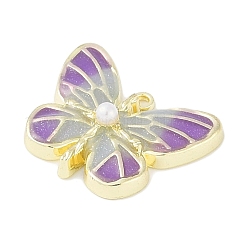 Crémaillère placage pendentifs en émail d'alliage&nbsp;PALLOY-F018-22G-01