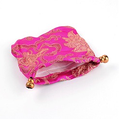 Сумка для хранения ювелирных изделий из парчи&nbsp;ABAG-WH0005-49