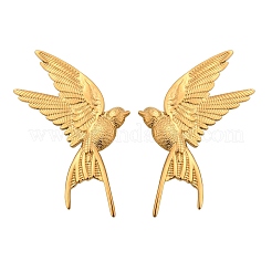 Серьги-гвоздики из нержавеющей стали 304&nbsp;EJEW-Q027-01G