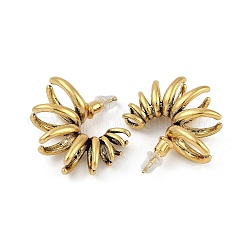 Серьги-гвоздики из латунных самородков EJEW-Q391-06AG