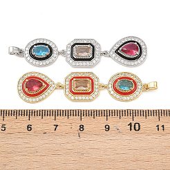 Латунные микро проложить кубического циркония большие кулоны&nbsp;KK-K412-02