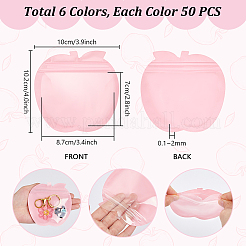 300 шт. 6 цвета ПВХ инь-ян подарочные пакеты с застежкой-молнией&nbsp;ABAG-PH0001-65B