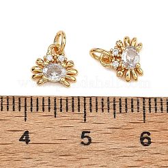 Dijes de latón con circonitas cúbicas transparentes de Shegrace&nbsp;XGRQ2O867-416G