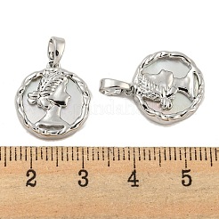 Латунные подвески из ракушек KK-G490-36P