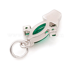 Латунные микро проложить кубического циркония подвески&nbsp;ZIRC-G169-08P