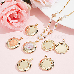 6шт латунные подвески-медальоны KK-BBC0015-47