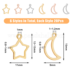120 шт. 6 подвески из нержавеющей стали 304 STAS-DC0015-13