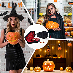 1 шт. бархатные шкатулки для хранения украшений в форме гроба&nbsp;DARK-BBC0001-01