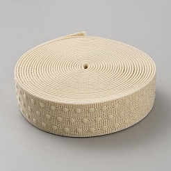 5 ярд плоского полиэстерного эластичного шнура/ленты для вышивки&nbsp;OCOR-WH0016-10B