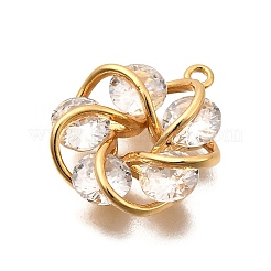 Латунные микро проложить кубического циркония подвески&nbsp;KK-B152-19G