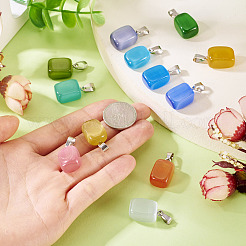 12шт 12 цвета подвески «кошачий глаз» CE-TA0001-04