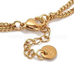 Браслеты из нержавеющей стали 304 для женщин&nbsp;BJEW-A023-06G-02