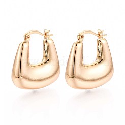 Серьги-кольца из латуни EJEW-T047-107G