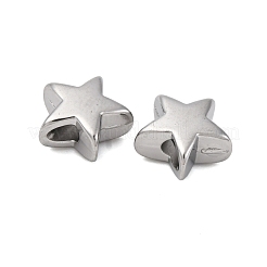 304 Edelstahlperlen&nbsp;STAS-C128-01B-P