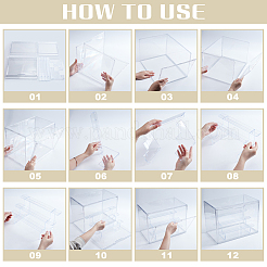 4-stöckige Acryl-Displayboxen&nbsp;ODIS-WH0086-210