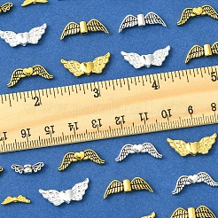 242 шт. 2 цвета бусины из сплава в тибетском стиле TIBEB-FS0001-08