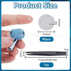 80 шт. нейлоновая пылезащитная сетка&nbsp;AJEW-OC0014-86