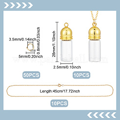 Наборы для самостоятельного изготовления ожерелья из стеклянной бутылки&nbsp;DIY-UN0007-62B
