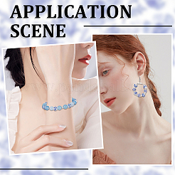 210 шт. фарфоровые керамические бусины ручной работы с цветочным принтом PORC-SC0001-08