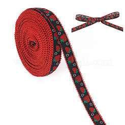 10 mètre de ruban de fraise en polyester&nbsp;OCOR-TA0003-62C