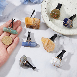 8 шт. зажимы для воздуховодов автомобиля из натурального драгоценного камня&nbsp;HJEW-DC00108