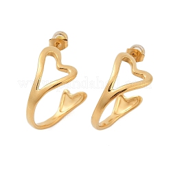 Серьги-гвоздики из нержавеющей стали 304 для женщин EJEW-B114-04G