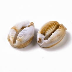 アクリルビーズ  天然石風  シェル  バリーウッド  18.5~19.5x13x6mm  約769個/500g&nbsp;OACR-C011-08
