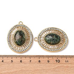 Овальные подвески из натуральной африканской бирюзы(яшмы)&nbsp;STAS-L080-010G-04