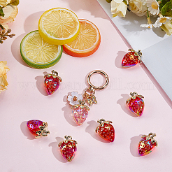 24шт 2 цвета прозрачные акриловые подвески&nbsp;MACR-SC0002-36