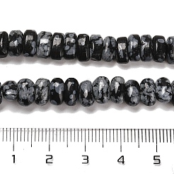 Naturschneeflocke Obsidian Perlen Stränge&nbsp;G-Q167-B22-01
