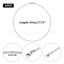 Устойчивые к потускнению повседневные ожерелья-чокеры из нержавеющей стали 304 STAS-O037-05