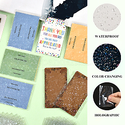 2 пакет 2 стиля прямоугольные лазерные прозрачные пластиковые упаковочные пакеты ABAG-SP0001-46C