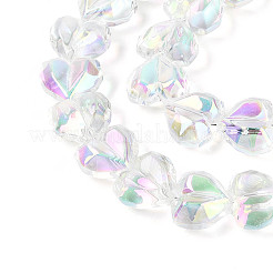 Гальванизируйте прозрачное стекло бисер нитей&nbsp;EGLA-B012-AB11