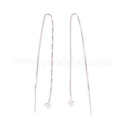 925 filo per l'orecchio in argento sterling rodiato&nbsp;STER-P047-10P