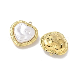 Нержавеющая сталь 304 с подвесками из АБС-пластика в виде жемчужин&nbsp;STAS-G371-01G-03