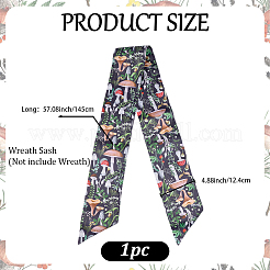 1 шт. полиэстеровый ремень с принтом грибов для женщин&nbsp;AJEW-CP0009-89B