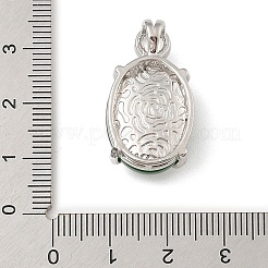 Подвески из окрашенного натурального зеленого халцедона&nbsp;G-S001-04P