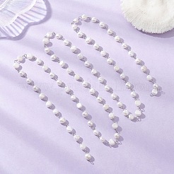 Цепочки из натурального культивированного пресноводного жемчуга&nbsp;AJEW-JB01585-01