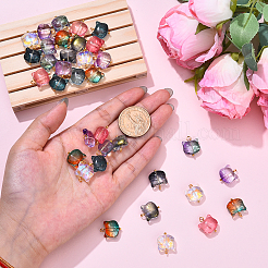 10шт стеклянные подвески PALLOY-YW00061-01