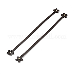 Пришивание ручек из воловьей кожи с цветочным краем&nbsp;FIND-D027-11B