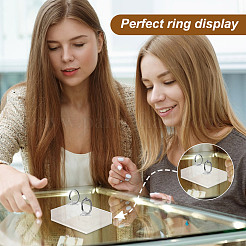 Подставки для прозрачных акриловых и пластиковых колец ODIS-WH0061-63