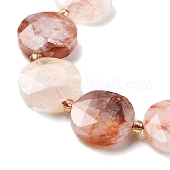 Нити бусин из натурального железистого кварца G-C116-A171-03