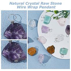 12 шт. 6 стиля необработанных натуральных зеленых авантюрина&nbsp;PALLOY-FH00085