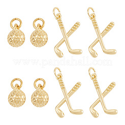 Ciondoli in ottone 8 pz 4 stili&nbsp;KK-TA0009-02