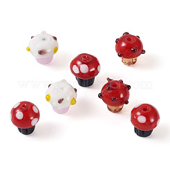 18 pz 3 perline fatte a mano in stile lampwork&nbsp;LAMP-PJ0001-02