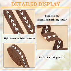 5 ярд жаккардовой ленты со стрелками из поликоттона&nbsp;OCOR-WH0078-170C