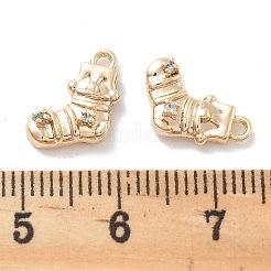 Подвески из прозрачного кубического циркония с микропейвом&nbsp;KK-M102-02G