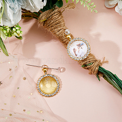 2 шт. оправа для подвески из сплава со стразами PALLOY-FH00156