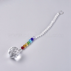 Kristall Suncatcher Prisma Kugel&nbsp;AJEW-WH0021-35A
